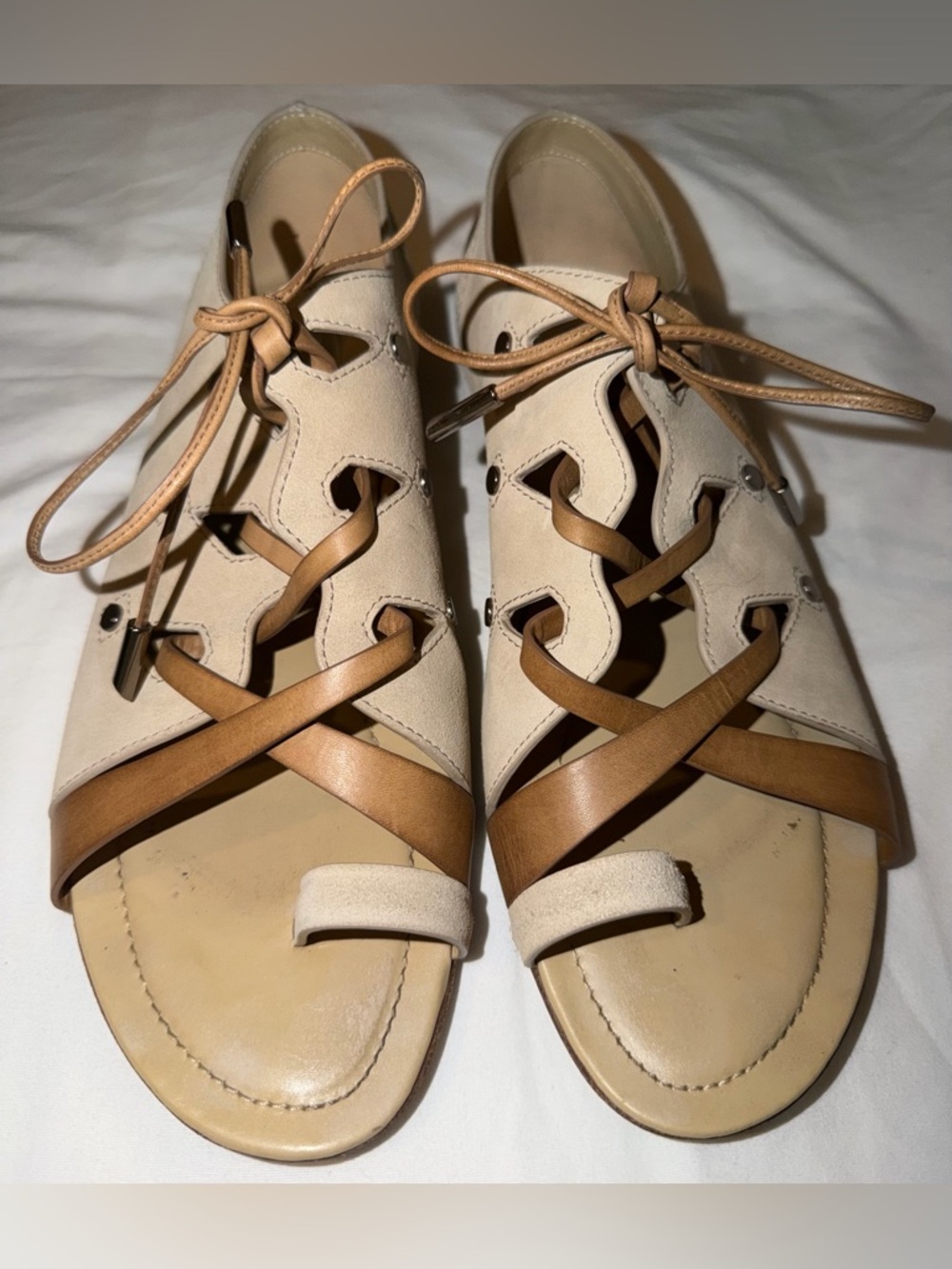 Tod’s suede/leather gladiator sandal - worn 1 time 39